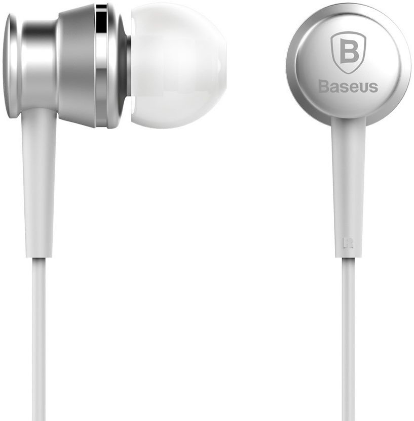 Baseus Lark Universele Bedrade In-Ear Oordopjes 3.5mm Jack Wit afbeelding 3