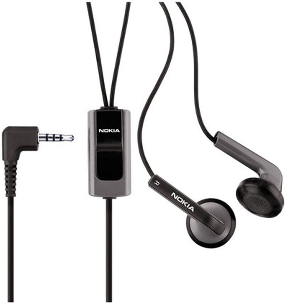 Nokia HS-48 Stereo 3,5mm Headset Zwart afbeelding 1
