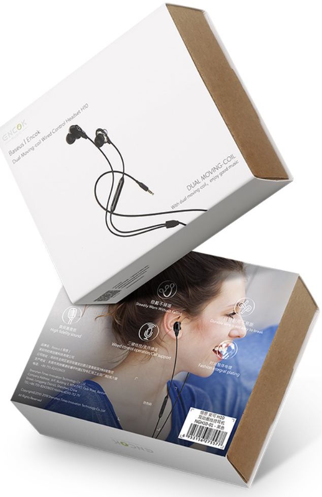 Baseus Encok H10 In-Ear Universele Bedrade Oordopjes 3.5mm Jack Zwart afbeelding 14