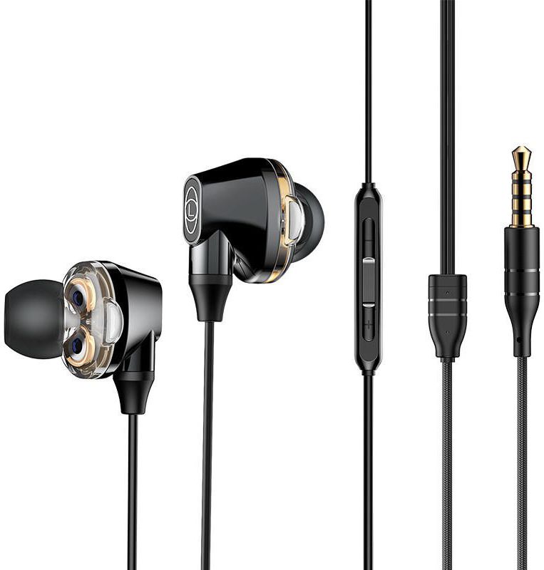 Baseus Encok H10 In-Ear Universele Bedrade Oordopjes 3.5mm Jack Zwart afbeelding 1