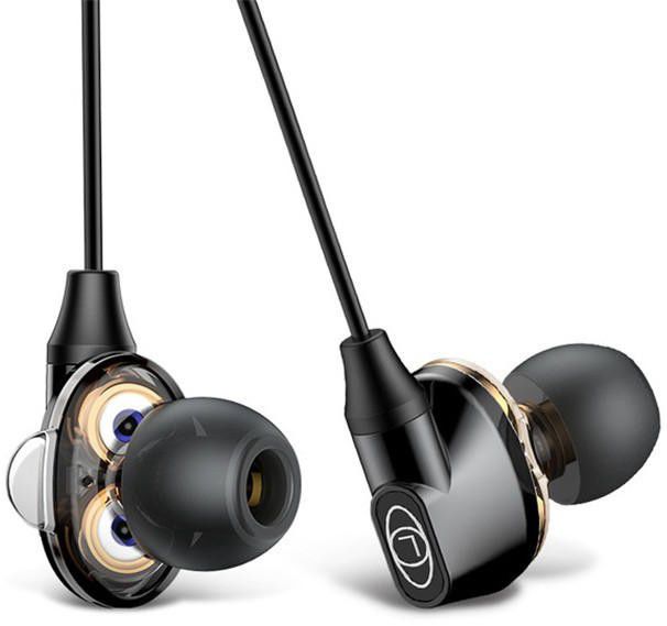 Baseus Encok H10 In-Ear Universele Bedrade Oordopjes 3.5mm Jack Zwart afbeelding 3