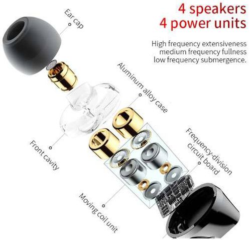 Baseus Encok H10 In-Ear Universele Bedrade Oordopjes 3.5mm Jack Zwart afbeelding 5