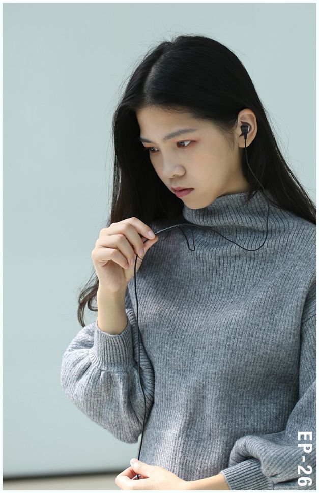 USAMS Mega Bass In-Ear Bedrade Oortjes Universeel (3.5mm Jack) Zwart afbeelding 4