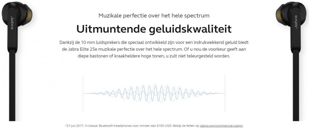 Jabra Elite 25e Bluetooth Headset Zwart afbeelding 6