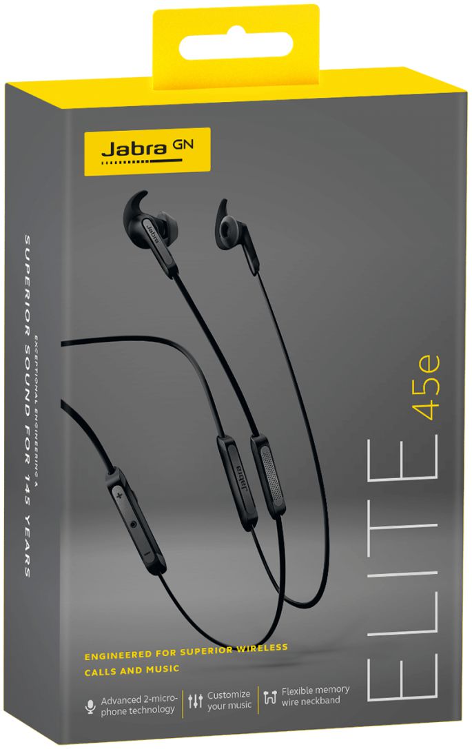 Jabra Elite 45e Bluetooth Headset Titanium Black afbeelding 5
