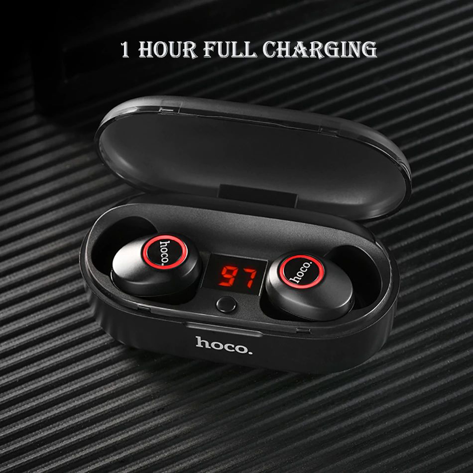 Hoco Joyous Draadloze Oordopjes In-Ear Zwart afbeelding 7