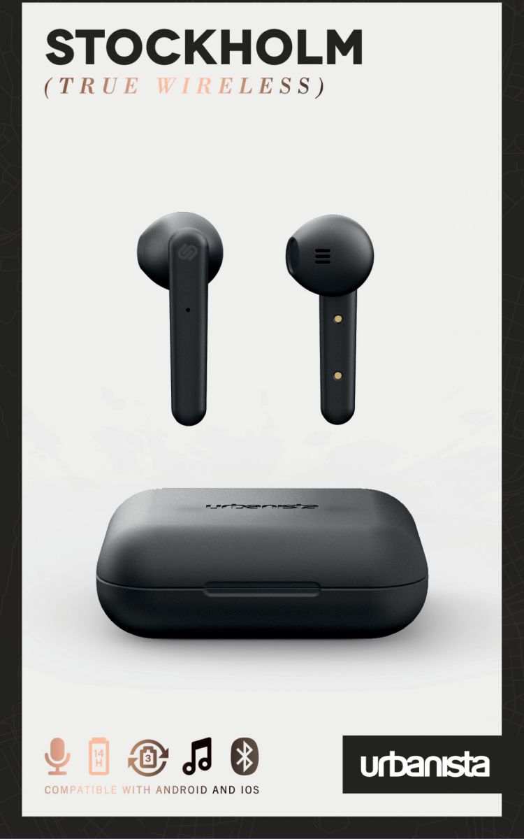 Urbanista Stockholm Draadloze Oordopjes voor Android en IOS Zwart afbeelding 6