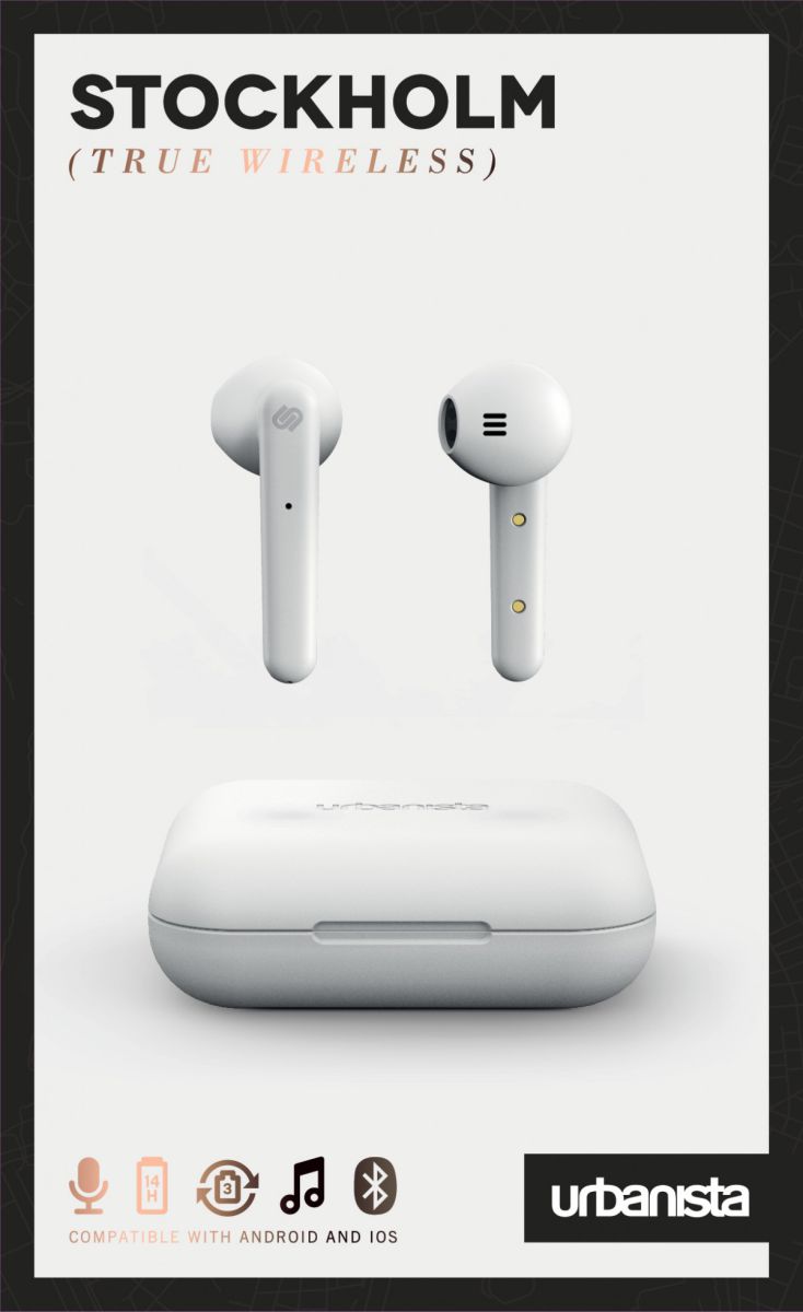 Urbanista Stockholm Draadloze Oordopjes voor Android en IOS Wit afbeelding 8