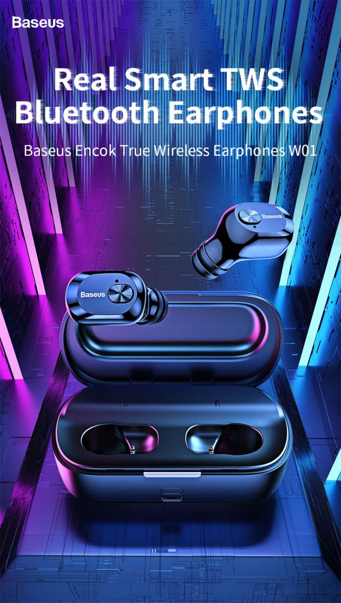 Baseus Encok W01 Draadloze Oordopjes True Wireless Headset Wit afbeelding 15