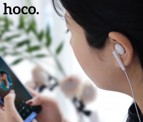 Hoco USB-C In-Ear Headset met Microfoon Wit afbeelding 5