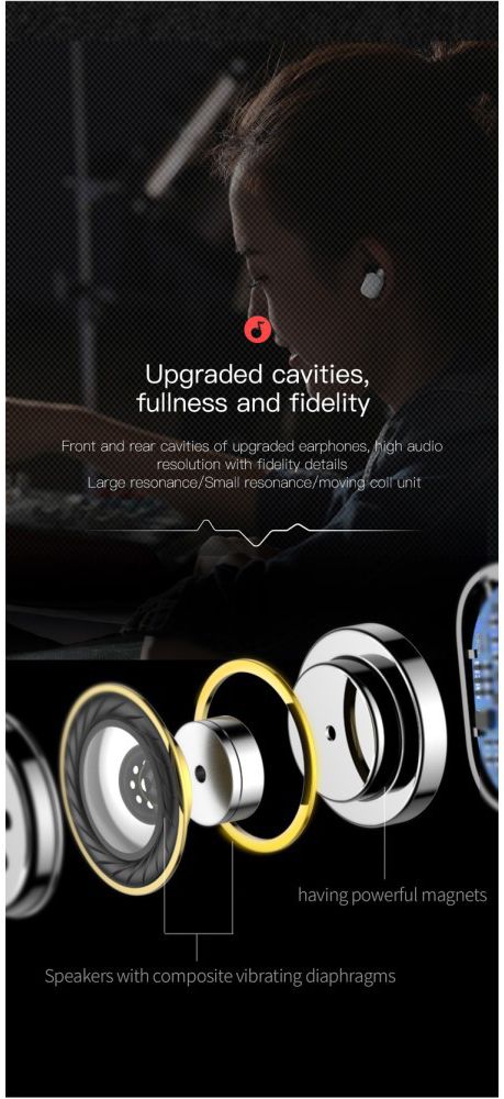 Baseus Encok W02 True Wireless Headset Wit afbeelding 20