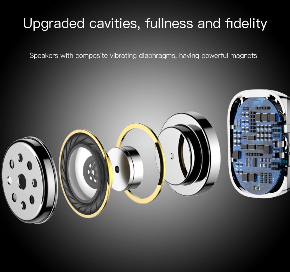 Baseus Encok W02 True Wireless Headset Wit afbeelding 11