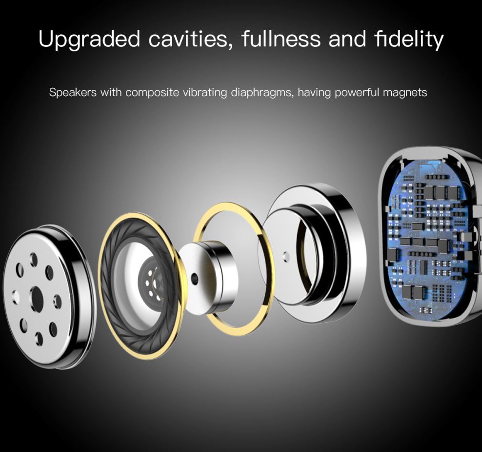 Baseus Encok W02 True Wireless Headset Zwart afbeelding 11