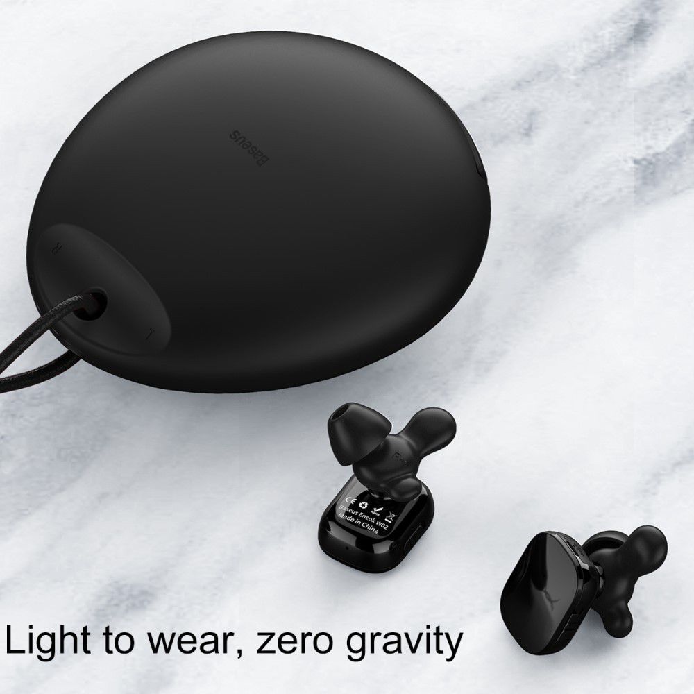 Baseus Encok W02 True Wireless Headset Zwart afbeelding 12