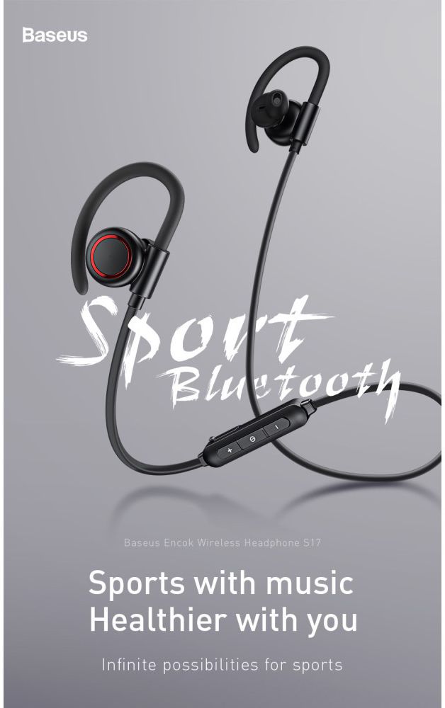 Baseus Encok S17 Draadloze Sport Oordopjes Zwart afbeelding 24