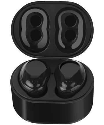 Draadloze Oordopjes Waterdicht met Oplaadbox Zwart Headsets
