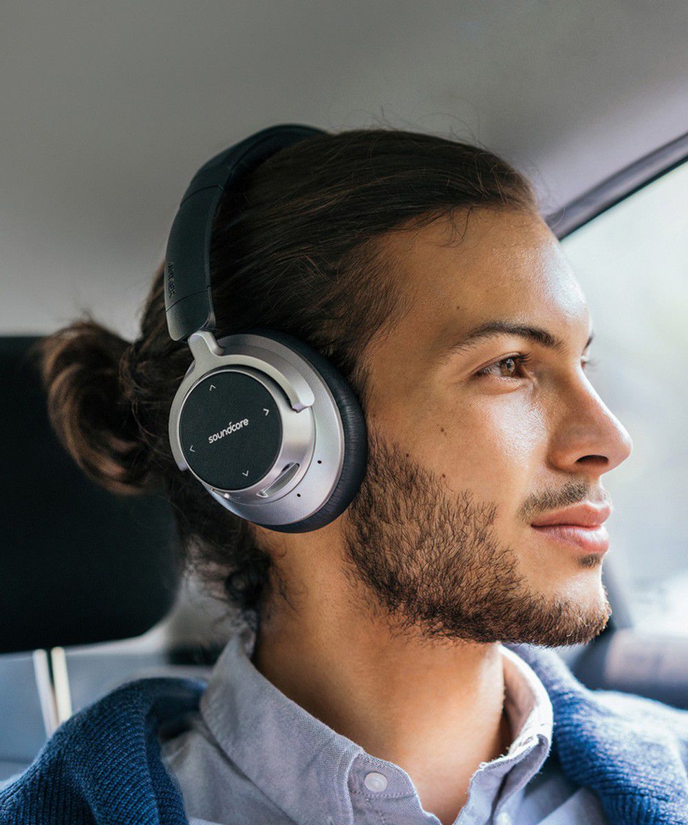 Anker Soundcore Space NC Over-Ear Bluetooth Headset Zwart/Grijs afbeelding 2