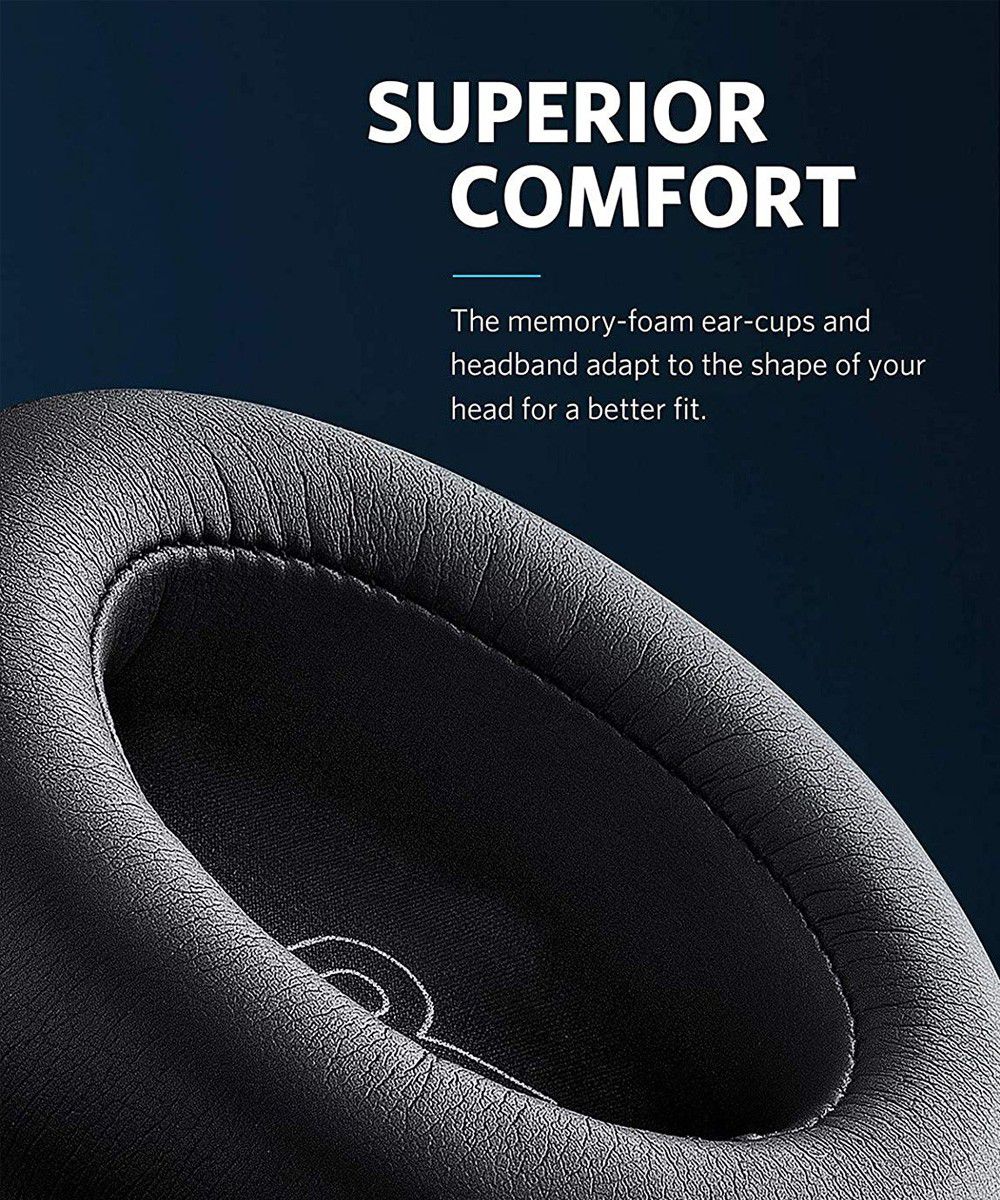 Anker Soundcore Space NC Over-Ear Bluetooth Headset Zwart/Grijs afbeelding 10