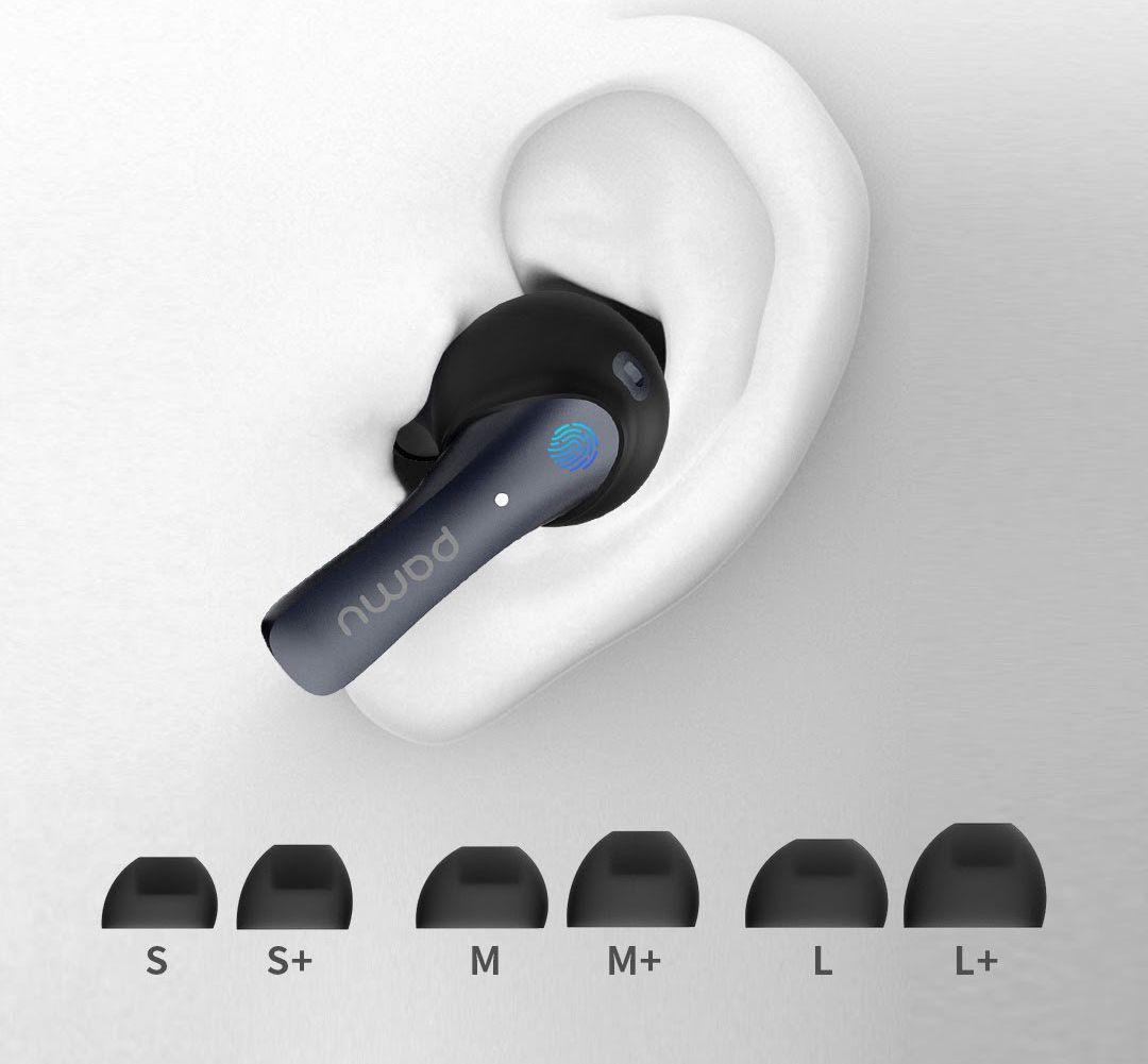 Padmate PaMU Slide True Wireless In-Ear Bluetooth Headset Wit afbeelding 6