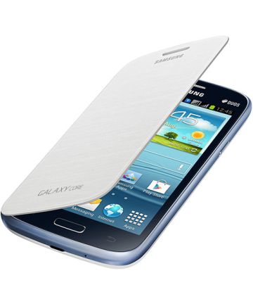 Samsung Galaxy Core Orginele Flip Case Wit Hoesjes