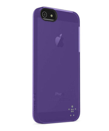 iPhone SE / 5S Hoesje Belkin Shield Sheer Matte Case Paars Hoesjes