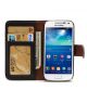 Samsung Galaxy S4 Mini Wallet Case Zwart