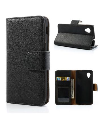 LG Nexus 5 Wallet Case Zwart Hoesjes