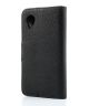 LG Nexus 5 Wallet Case Zwart