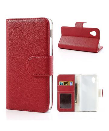 LG Nexus 5 Wallet Case Rood Hoesjes