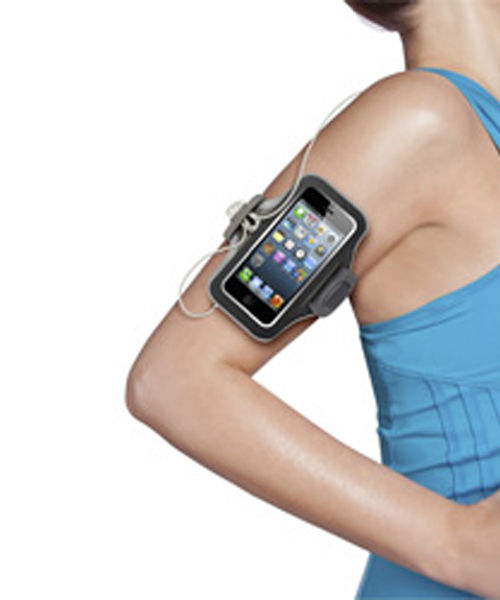 Belkin Slim-Fit Plus Sportarmband Medium - Zwart afbeelding 2