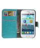 Samsung Galaxy Trend (plus) S7560/S7580 Wallet Case Blauw