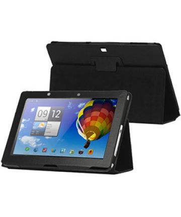 Acer Iconia Tab A510 PU Leren Stand Case Zwart Hoesjes