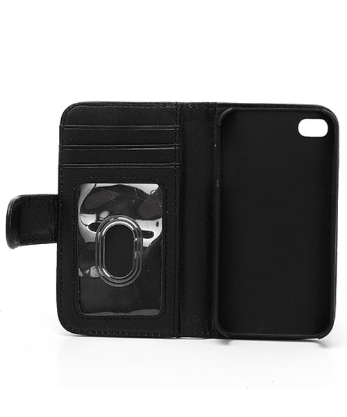 iPhone 4(S) Wallet Case Zwart afbeelding 4