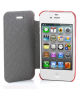iPhone 4/4S Ultra Dunne Flip Cover Rood