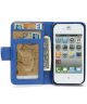 iPhone 4(S) Wallet Case Blauw
