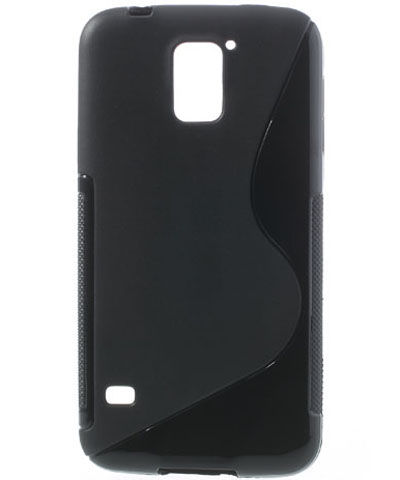S-Curve TPU Case Samsung G900F Galaxy S5 (Neo) Black afbeelding 2