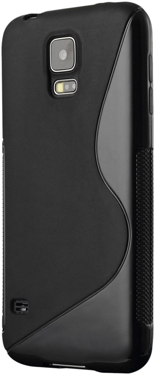 S-Curve TPU Case Samsung G900F Galaxy S5 (Neo) Black afbeelding 1