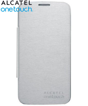 Alcatel One Touch Pop C7 Flip Cover Zilver Hoesjes
