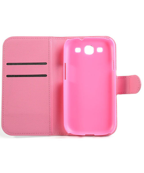 Samsung Galaxy S3 Wallet Case Stand Bloem Patroon afbeelding 5