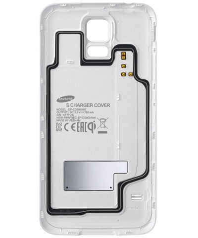 Samsung Galaxy S5 Charger Cover Wit EP-CG900IWEGWW afbeelding 2