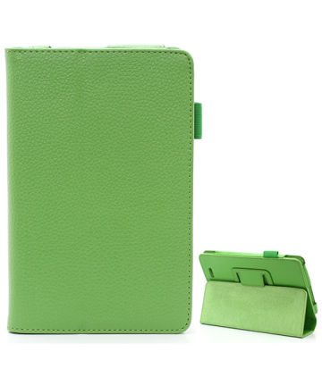 ASUS MeMO Pad HD 7 ME173 ME173X Leather Stand Case Groen Hoesjes