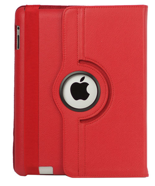 Apple iPad 2/3/4 360 Graden Case met Stand Rood afbeelding 4