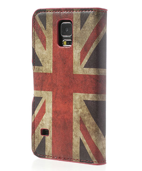 Samsung Galaxy S5 (Neo) Britse Vlag Wallet Stand Case afbeelding 3