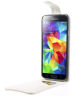 Samsung Galaxy S5 (Neo) Vertical Flip Case hoesje Wit