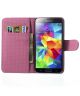Samsung Galaxy S5 (Neo) Lotus Bloem Wallet Stand Case
