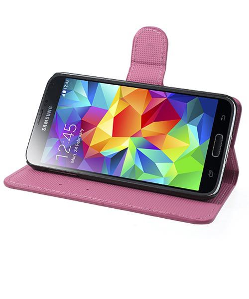 Samsung Galaxy S5 (Neo) Lotus Bloem Wallet Stand Case afbeelding 5