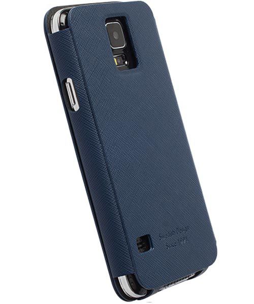 Samsung Galaxy S5 Krusell Malmö Flip Case Blauw afbeelding 3