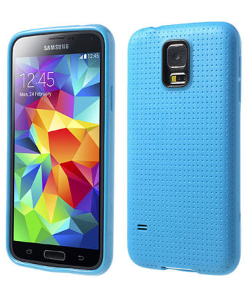 Samsung Galaxy S5 (Neo) TPU Backcover Blauw Hoesjes