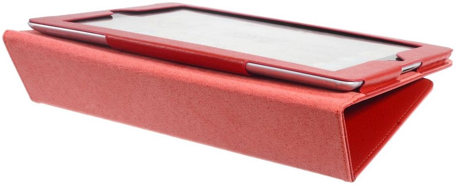 Apple iPad 4 / 3 / 2 Hoesje  Book Case met Stand Rood afbeelding 4