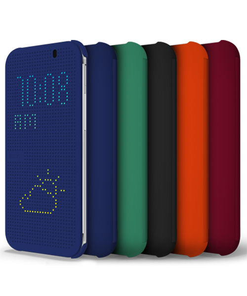 HTC One M8 Originele Dot View Flip Case Hoesje HC M100 Zwart afbeelding 4